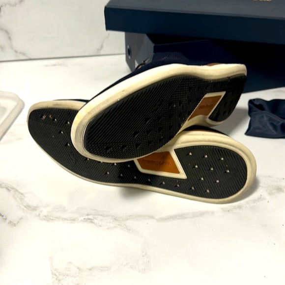 Men’s Wolf and Shepherd Navy Blue Dress Loafers Size 10.5, very nice, near mint! - Picture 3 of 4